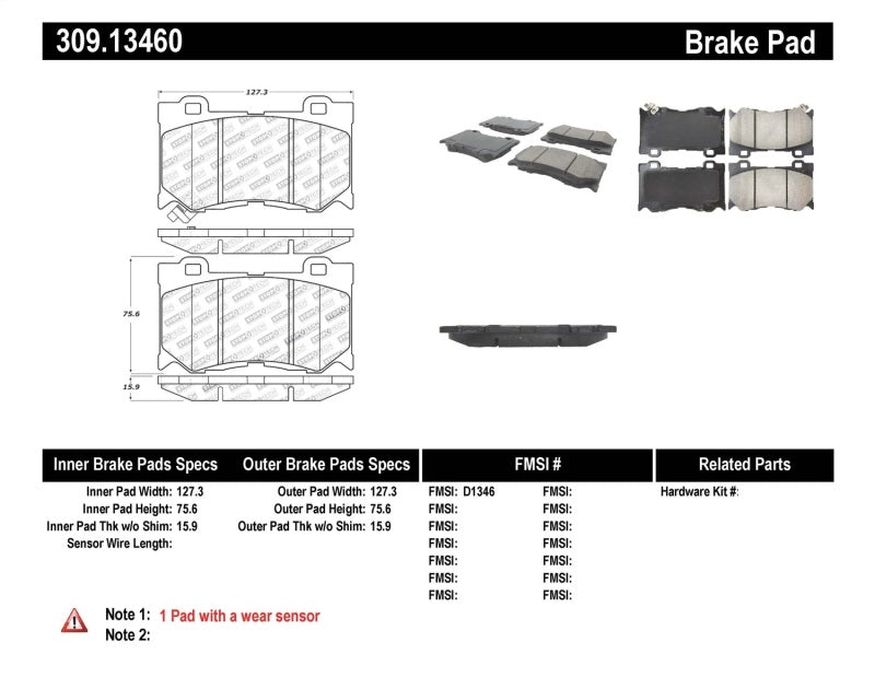 StopTech Performance 09-13 Infiniti FX35/FX37/FX45/FX50/08-13 G37 / 09-12 370Z Front Brake Pads StopTech Performance 09-13 Infiniti FX35/FX37/FX45/FX50/08-13 G37 / 09-12 370Z Front Brake Pads