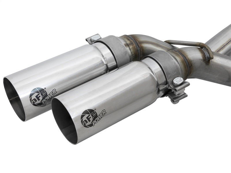 aFe Rebel Series 3in. to 2.5in. 409 SS C/B Exhaust 11-14 Ford F-150 V6-3.5L (tt) - Polished Tip aFe Rebel Series 3in. to 2.5in. 409 SS C/B Exhaust 11-14 Ford F-150 V6-3.5L (tt) - Polished Tip