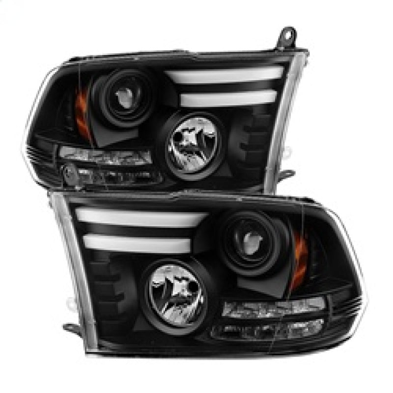 Spyder Dodge Ram 13-15 Projector Headlights Light Bar DRL Black PRO-YD-DR13-LBDRL-BK Spyder Dodge Ram 13-15 Projector Headlights Light Bar DRL Black PRO-YD-DR13-LBDRL-BK