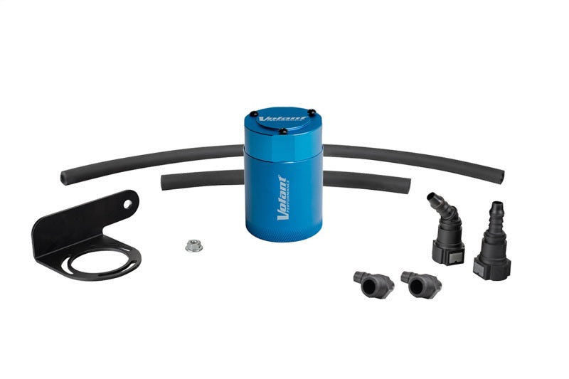 Volant 19-23 Chevrolat Silverado 1500 3oz Aluminum Oil Catch Can w/Mounting Bracket - Blue Volant 19-23 Chevrolat Silverado 1500 3oz Aluminum Oil Catch Can w/Mounting Bracket - Blue