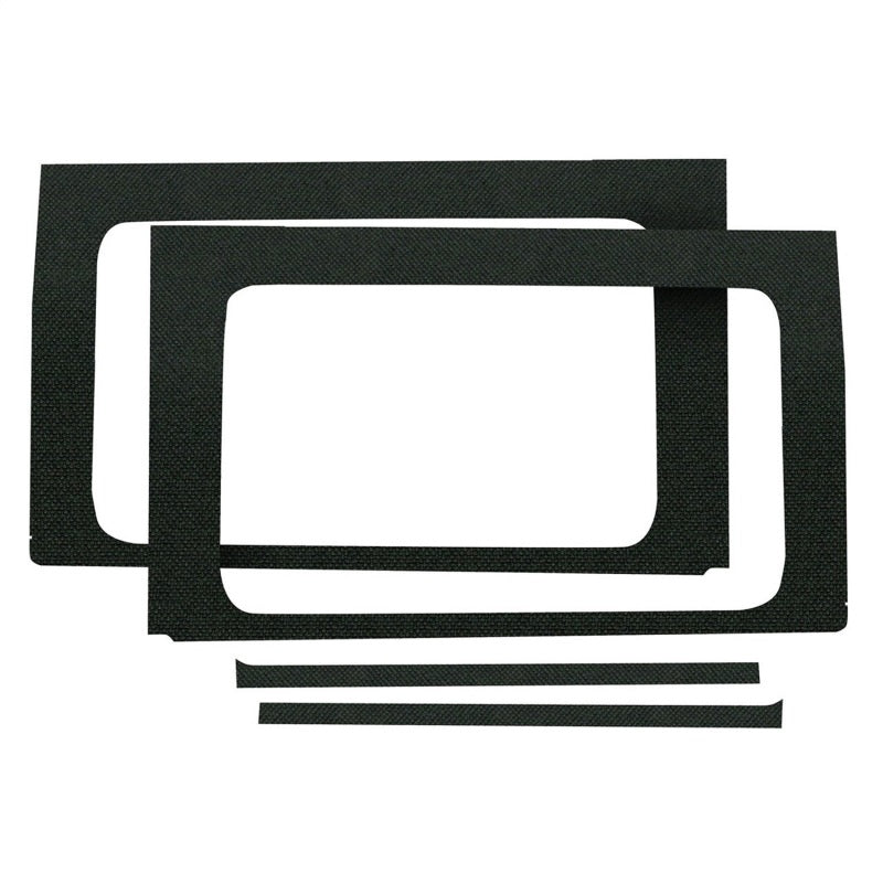 DEI 18-23 Jeep Wrangler JL 4-Door Boom Mat Rear Side Window Trim - 4 Piece - Black DEI 18-23 Jeep Wrangler JL 4-Door Boom Mat Rear Side Window Trim - 4 Piece - Black