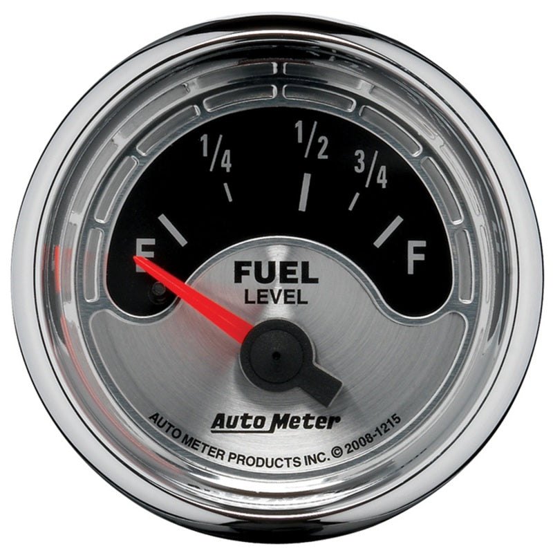 Autometer American Muscle 2-1/16in 73-10 Ohm Electric Fuel Level Gauge Autometer American Muscle 2-1/16in 73-10 Ohm Electric Fuel Level Gauge