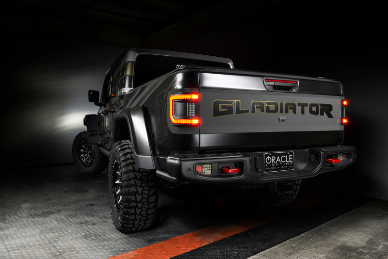 Oracle 2020+ Jeep Gladiator JT Flush Mount LED Tail Lights -  Tinted Lens SEE WARRANTY Oracle 2020+ Jeep Gladiator JT Flush Mount LED Tail Lights -  Tinted Lens SEE WARRANTY