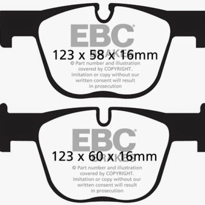 EBC 2017+ BMW 430 Coupe/Gran Coupe (F32/F33/F36) Bluestuff Rear Brake Pads