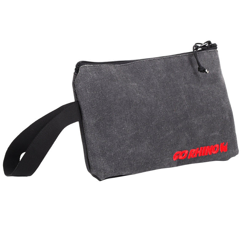 Go Rhino XVenture Gear Zipped Pouch - Large (12in. Wide Pocket / 6.5in. Hand Strap) Canvas - Black Go Rhino XVenture Gear Zipped Pouch - Large (12in. Wide Pocket / 6.5in. Hand Strap) Canvas - Black