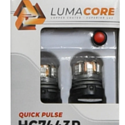 Putco LumaCore 7443 Red - Pair (x3 Strobe w/ Bright Stop)
