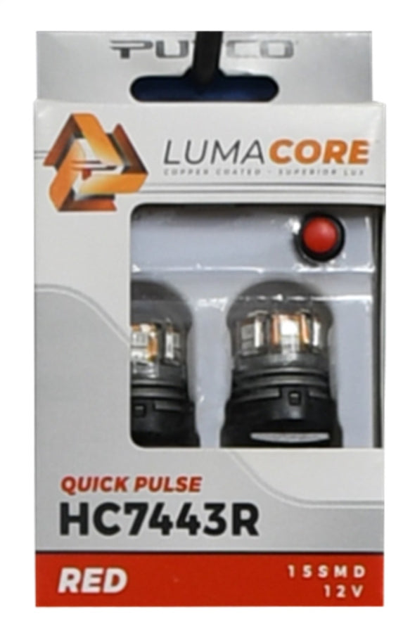 Putco LumaCore 7443 Red - Pair (x3 Strobe w/ Bright Stop) Putco LumaCore 7443 Red - Pair (x3 Strobe w/ Bright Stop)