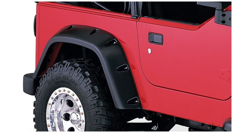 Bushwacker 97-06 Jeep TJ Pocket Style Flares 2pc - Black Bushwacker 97-06 Jeep TJ Pocket Style Flares 2pc - Black