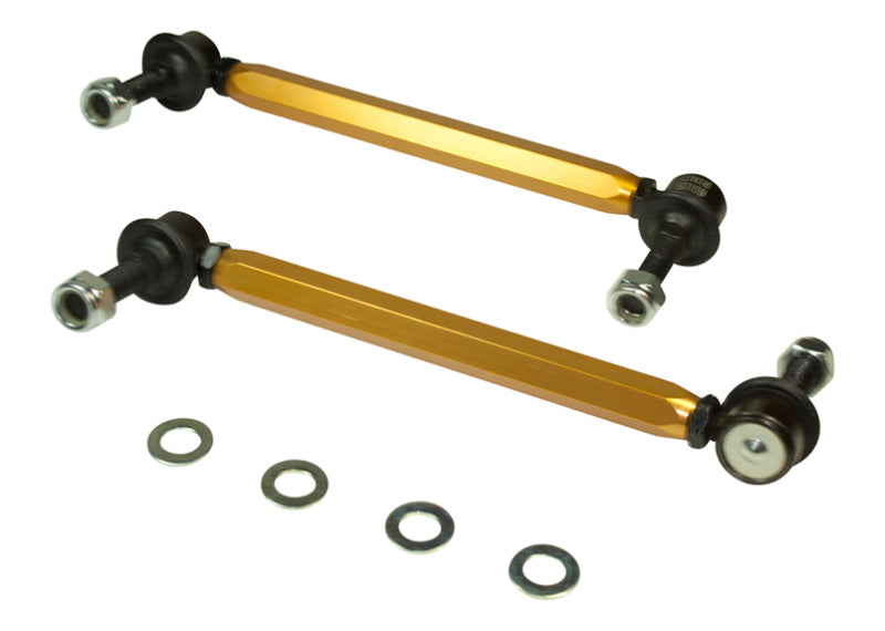 Whiteline Universal Sway Bar - Link Assembly Heavy Duty Adjustable 12mm Steel Ball/Ball Style Whiteline Universal Sway Bar - Link Assembly Heavy Duty Adjustable 12mm Steel Ball/Ball Style