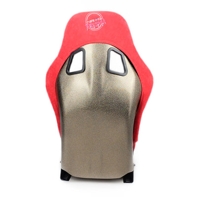 NRG FRP Bucket Seat ULTRA Edition - Medium (Red Alcantara/Pearlized Back)