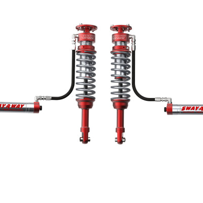 aFe Sway-A-Way 10-14 F150/Raptor 6.2L 3.0 Front Coilover Kit w/ Remote Reservoirs and Compr Adjuster