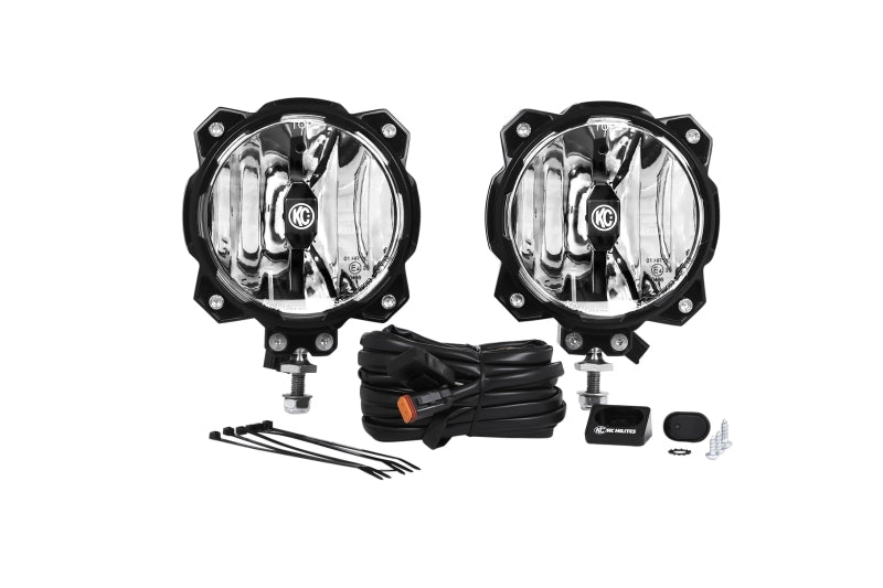KC HiLiTES 6in. Pro6 Gravity LED Light 20w Single Mount SAE/ECE Driving Beam (Pair Pack System) KC HiLiTES 6in. Pro6 Gravity LED Light 20w Single Mount SAE/ECE Driving Beam (Pair Pack System)