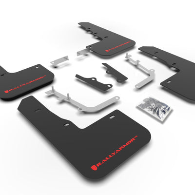 Rally Armor 20-25 Hyundai Venue Black Mud Flap Red Logo