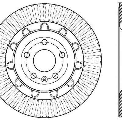 StopTech 17 Ford Flex/ 17 Ford Explorer w/ Heavy Duty Brakes Front Left Slotted Rotor