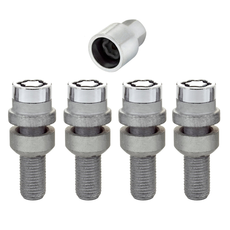 McGard Wheel Lock Bolt Set - 4pk. (Radius Seat) M14X1.5 / 17mm Hex / 28.2mm Shank Length - Chrome McGard Wheel Lock Bolt Set - 4pk. (Radius Seat) M14X1.5 / 17mm Hex / 28.2mm Shank Length - Chrome