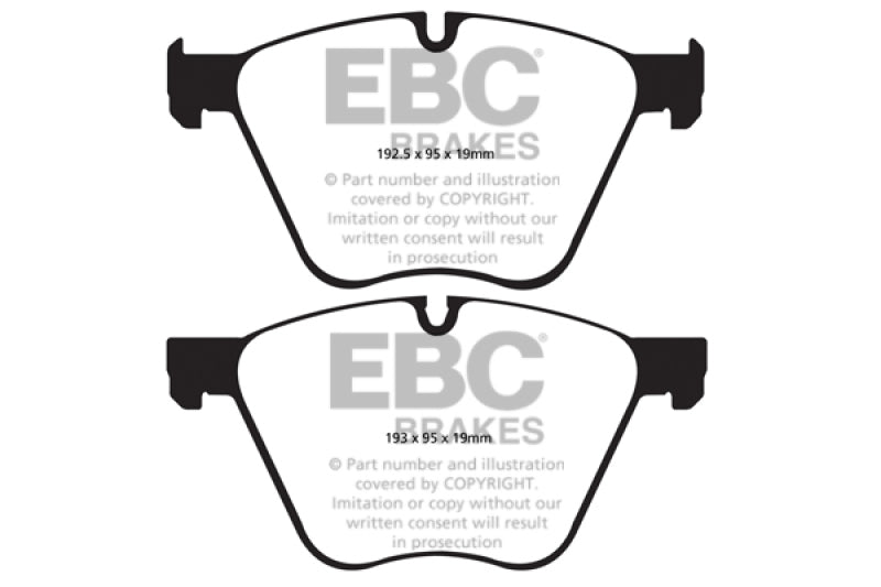 EBC 10-15 BMW X6 4.4 Twin Turbo Hybrid Yellowstuff Front Brake Pads EBC 10-15 BMW X6 4.4 Twin Turbo Hybrid Yellowstuff Front Brake Pads