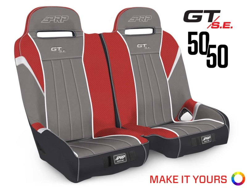 PRP Polaris RZR S 900/XP 1000/Turbo/Turbo S GT/S.E. 50/50 Front Suspension Bench Seat PRP Polaris RZR S 900/XP 1000/Turbo/Turbo S GT/S.E. 50/50 Front Suspension Bench Seat
