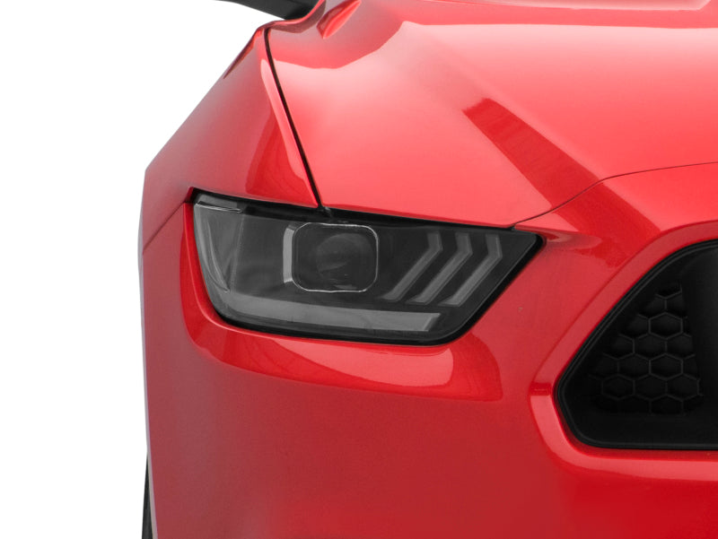 Raxiom 15-17 Ford Mustang Projector Headlights OEM HID Bulbs- Black Housing (Clear Lens) Raxiom 15-17 Ford Mustang Projector Headlights OEM HID Bulbs- Black Housing (Clear Lens)