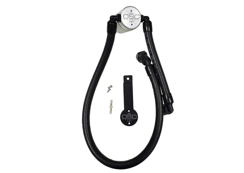 J&L Oil Separator 3.0 Passenger Side 2011-14 Mustang GT/12-13 Boss 302 Remote Mount - Clear Anodized J&L Oil Separator 3.0 Passenger Side 2011-14 Mustang GT/12-13 Boss 302 Remote Mount - Clear Anodized