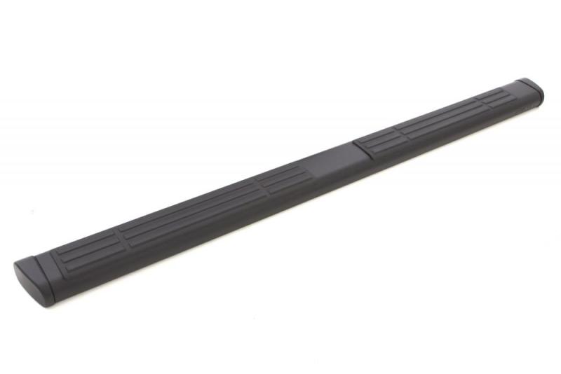 Lund 07-17 Chevy Silverado 1500 Crew Cab 6in. Oval Straight Black Nerf Bars - Black Lund 07-17 Chevy Silverado 1500 Crew Cab 6in. Oval Straight Black Nerf Bars - Black