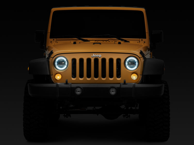 Raxiom 97-18 Jeep Wrangler TJ/JK Axial 7-Inch LED Headlights w/ DRL- Black Housing (Clear Lens) Raxiom 97-18 Jeep Wrangler TJ/JK Axial 7-Inch LED Headlights w/ DRL- Black Housing (Clear Lens)