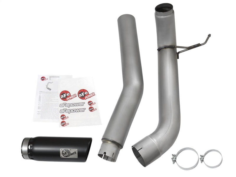 aFe LARGE BORE HD 5in DPF-Back SS Exhaust w/ Black Tip 2016 Nissan Titan 5.0L V8 (td) CC SB aFe LARGE BORE HD 5in DPF-Back SS Exhaust w/ Black Tip 2016 Nissan Titan 5.0L V8 (td) CC SB