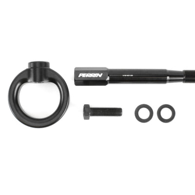 Perrin 08-14 Subaru WRX/STI Hatchback Tow Hook Kit (Rear) - Black