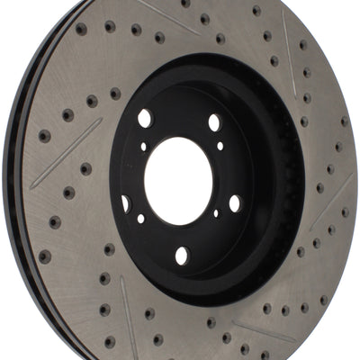 StopTech 07-08 Acura MDX SportStop Slotted & Drilled Right Front Rotor