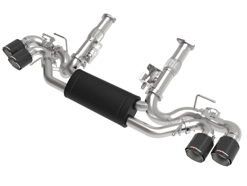 aFe MACH Force-Xp 3in to 2-1/2in 304SS Cat-Back 2020 Chevy Corvette (C8) 6.2L - Carbon Fiber Tip aFe MACH Force-Xp 3in to 2-1/2in 304SS Cat-Back 2020 Chevy Corvette (C8) 6.2L - Carbon Fiber Tip