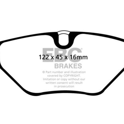 EBC 01-03 BMW 525i 2.5 (E39) Yellowstuff Rear Brake Pads