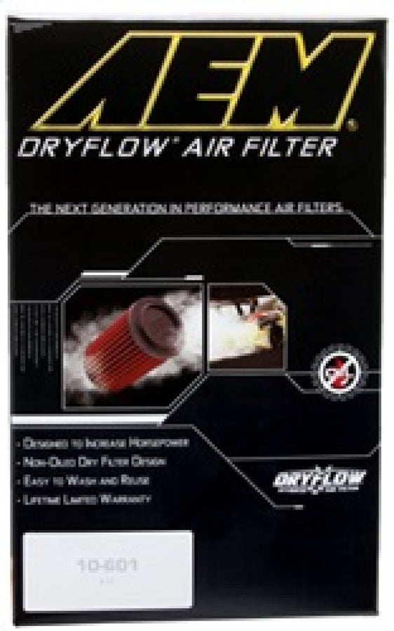 AEM DryFlow Air Filter - Round 2.75in ID x 6.25in OD x 8.25in H fits 2007-2014 Ford/Volvo AEM DryFlow Air Filter - Round 2.75in ID x 6.25in OD x 8.25in H fits 2007-2014 Ford/Volvo