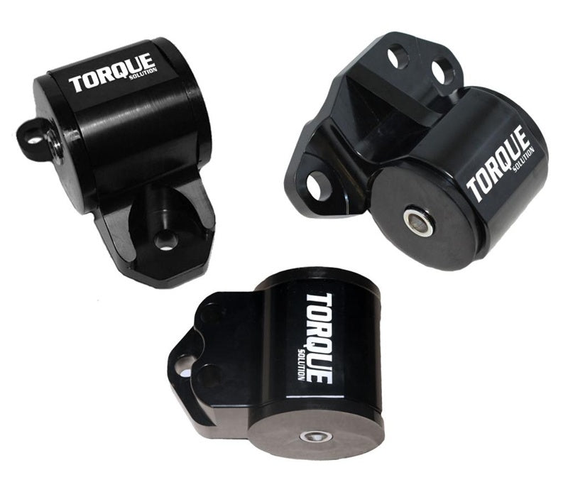 Torque Solution 3pc Billet Engine Mount Kit (3 Bolt): 92-95 Honda Civic/94-01 Integra/93-97 Del Sol Torque Solution 3pc Billet Engine Mount Kit (3 Bolt): 92-95 Honda Civic/94-01 Integra/93-97 Del Sol