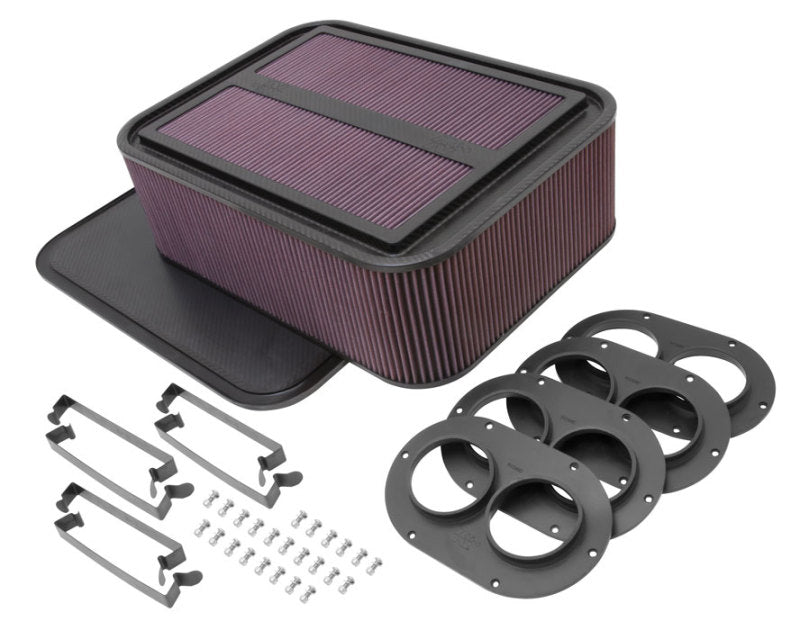 K&N Custom Racing Assembly Generation 2 Carbon Fiber Air Box - Large w/ 2.75in Air Horn K&N Custom Racing Assembly Generation 2 Carbon Fiber Air Box - Large w/ 2.75in Air Horn