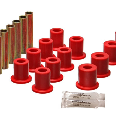 Energy Suspension Fd 4 Wd Frt Sprg Bush Set - Red