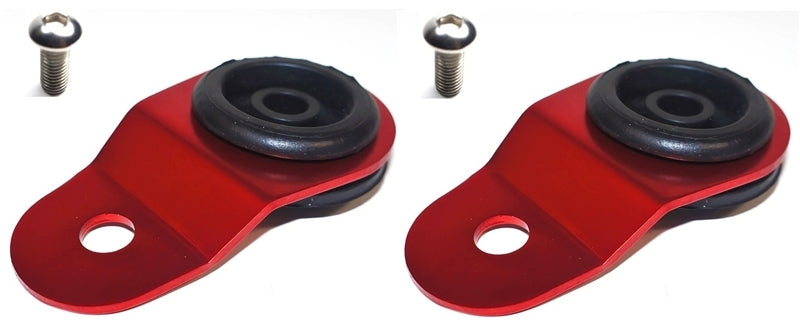 Torque Solution Radiator Mount Combo with Inserts (RED) : Mitsubishi Evolution 7/8/9 Torque Solution Radiator Mount Combo with Inserts (RED) : Mitsubishi Evolution 7/8/9