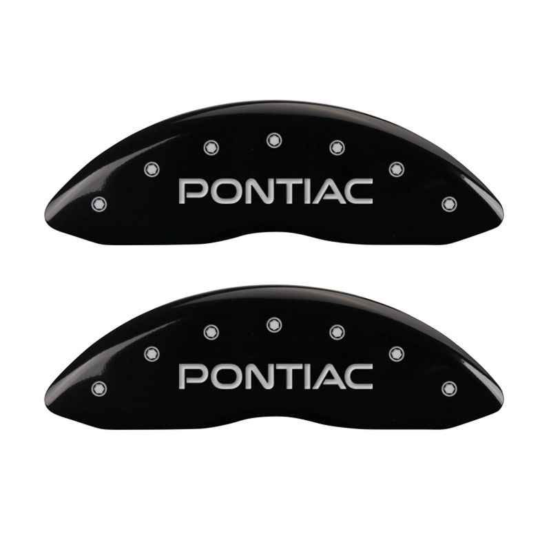 MGP 4 Caliper Covers Engraved Front Pontiac Engraved Rear GTO Black finish silver ch MGP 4 Caliper Covers Engraved Front Pontiac Engraved Rear GTO Black finish silver ch