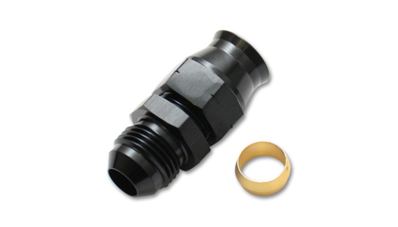 Vibrant -6AN Male to 5/16in Tube Adapter Fittings with Brass Olive Insert Vibrant -6AN Male to 5/16in Tube Adapter Fittings with Brass Olive Insert