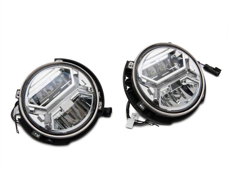 Raxiom07-18 Jeep Wrangler JK LED Halo Projector Headlights- Chrome Housing (Clear Lens) Raxiom07-18 Jeep Wrangler JK LED Halo Projector Headlights- Chrome Housing (Clear Lens)