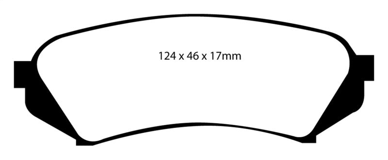EBC 98-07 Lexus LX470 4.7 Yellowstuff Rear Brake Pads EBC 98-07 Lexus LX470 4.7 Yellowstuff Rear Brake Pads