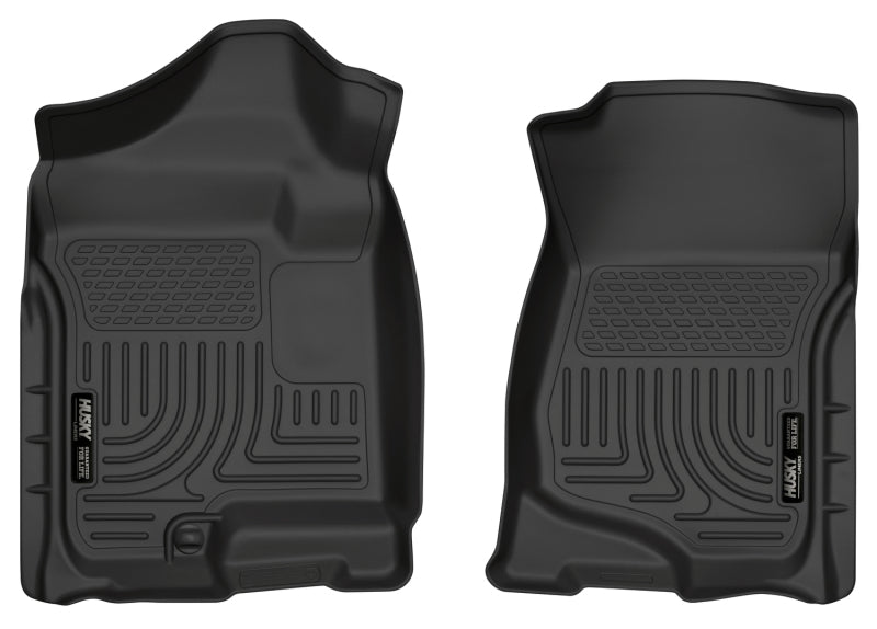 Husky Liners 07-14 Cadillac Escalade ESV/EXT Weatherbeater Black Front Floor Liners Husky Liners 07-14 Cadillac Escalade ESV/EXT Weatherbeater Black Front Floor Liners