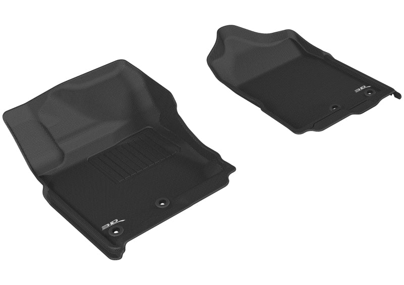 3D MAXpider 2016-2019 Nissan Titan Crew Cab Kagu 1st Row Floormat - Black 3D MAXpider 2016-2019 Nissan Titan Crew Cab Kagu 1st Row Floormat - Black