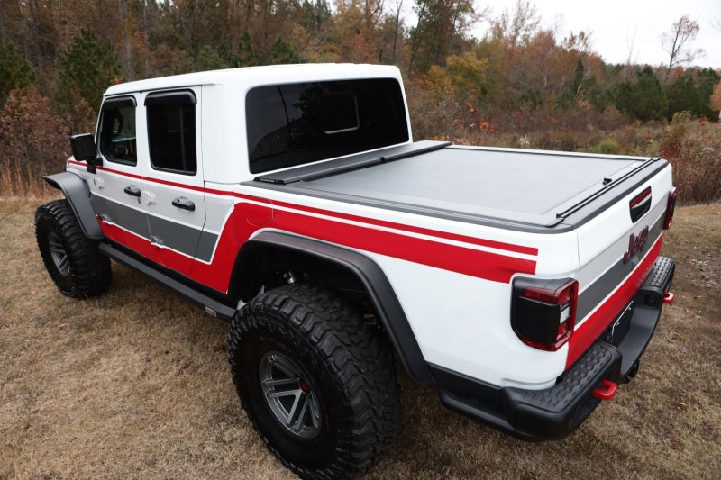 Rugged Ridge Armis Retractable Locking Bed Cover w/o Trail Rails 20-21 Jeep Gladiator JT Rugged Ridge Armis Retractable Locking Bed Cover w/o Trail Rails 20-21 Jeep Gladiator JT