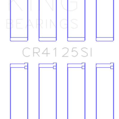 King Subaru EJ15/EJ16/EJ18/EJ20/EJ22/EJ25 (Size 0.25mm) Silicone Bi-Metal Alum Rod Bearing Set
