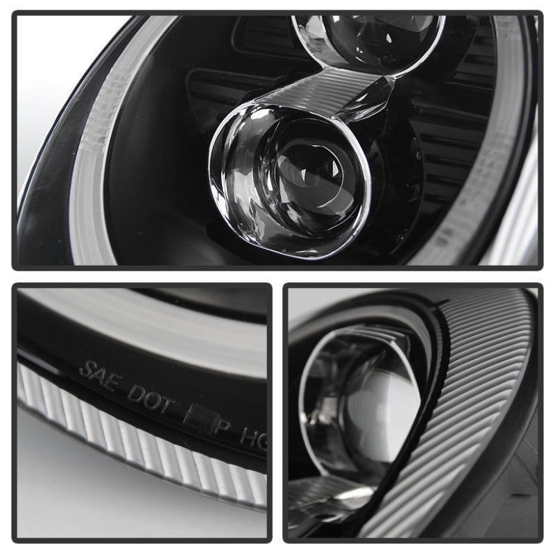 Spyder Porsche 911 997 2005-2009 Projector Headlights Halogen Model DRL LED Blk PRO-YD-P99705-DRL-BK Spyder Porsche 911 997 2005-2009 Projector Headlights Halogen Model DRL LED Blk PRO-YD-P99705-DRL-BK