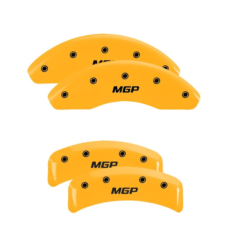 MGP 4 Caliper Covers Engraved Front & Rear MGP Yellow Finish Black Char 1999 Mazda Miata MGP 4 Caliper Covers Engraved Front & Rear MGP Yellow Finish Black Char 1999 Mazda Miata