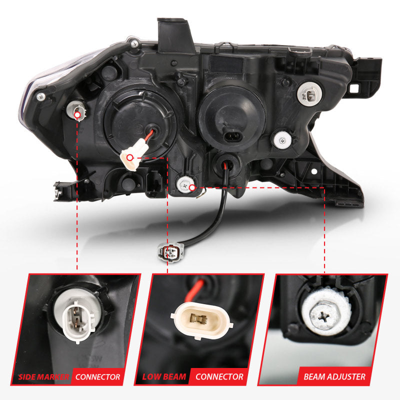 ANZO 2016-2017 Toyota Tacoma Projector Headlights w/ Plank Style Design Chrome/Amber w/ DRL ANZO 2016-2017 Toyota Tacoma Projector Headlights w/ Plank Style Design Chrome/Amber w/ DRL