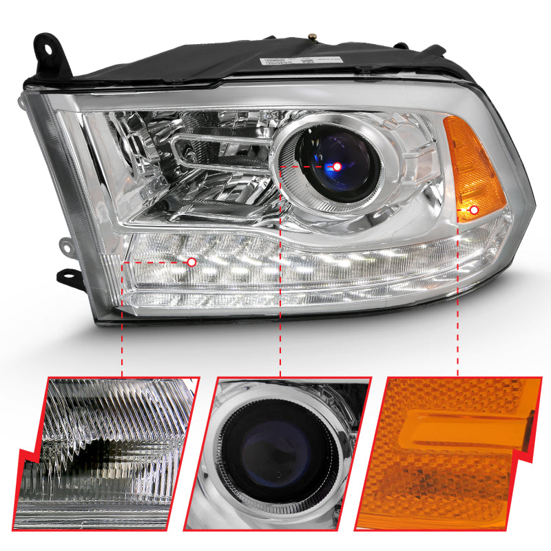 ANZO 2009-2018 Dodge Ram 1500 Projector Plank Style Switchback H.L Halo Chrome Amber (OE Style) ANZO 2009-2018 Dodge Ram 1500 Projector Plank Style Switchback H.L Halo Chrome Amber (OE Style)