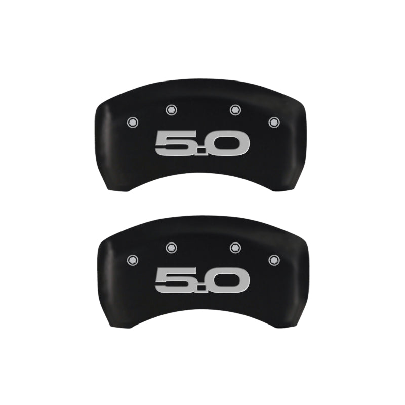 MGP 4 Caliper Covers Engraved Front 2015/Mustang Engraved Rear 2015/50 Red finish silver ch MGP 4 Caliper Covers Engraved Front 2015/Mustang Engraved Rear 2015/50 Red finish silver ch