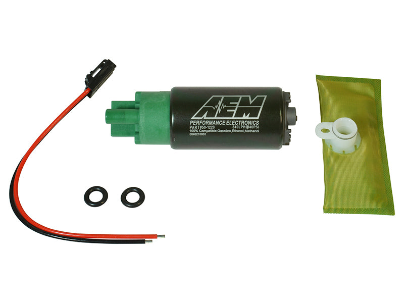 AEM 320LPH 65mm Fuel Pump Kit w/o Mounting Hooks - Ethanol Compatible AEM 320LPH 65mm Fuel Pump Kit w/o Mounting Hooks - Ethanol Compatible