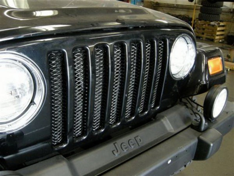 Rampage 1997-2006 Jeep Wrangler(TJ) Grille 3D Single Piece - Black Rampage 1997-2006 Jeep Wrangler(TJ) Grille 3D Single Piece - Black